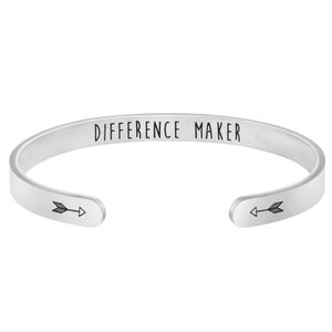 Joycuff Difference Maker Silver Cuff